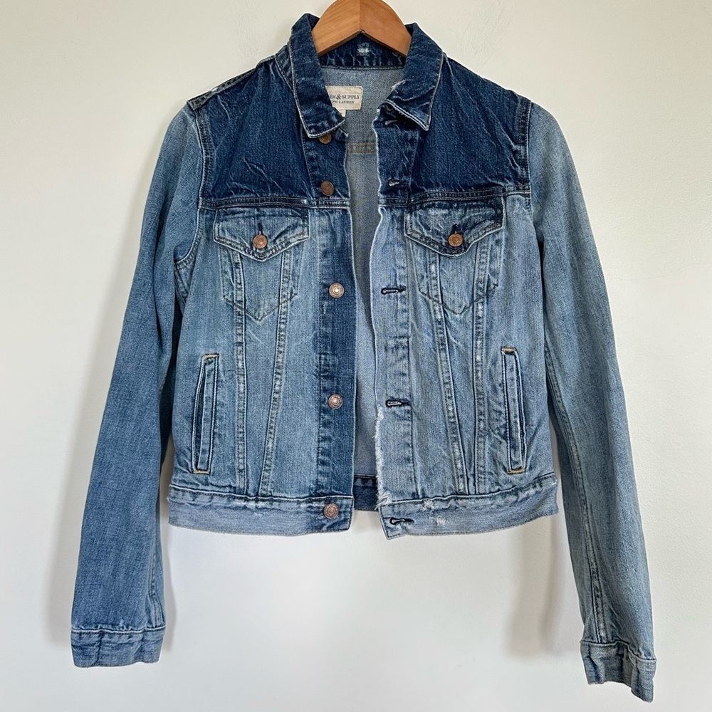 Denim & Supply Ralph Lauren Jean Jacket Size Med Western Rugged